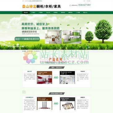 山东泰山神龙橱柜衣柜家具（网址：www.tschugui.com）